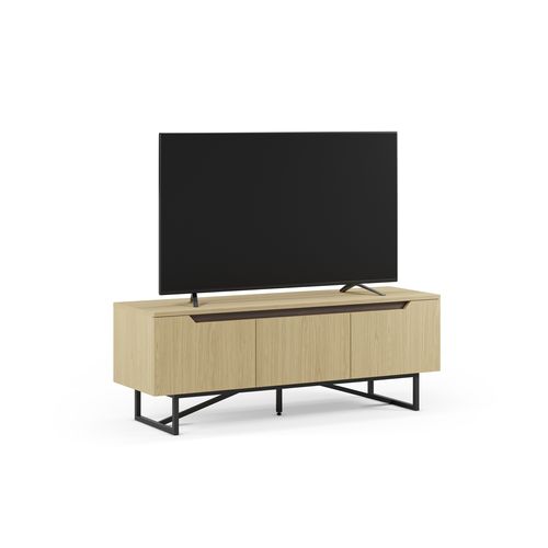 Meuble TV L.140cm JILL imitation chêne