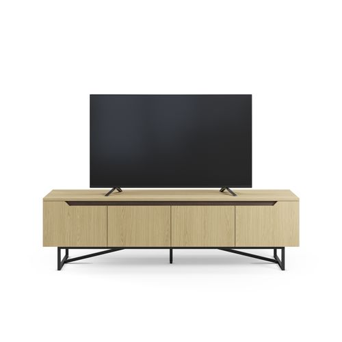 Meuble TV L.180cm JILL imitation chêne