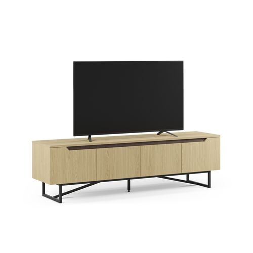 Meuble TV L.180cm JILL imitation chêne