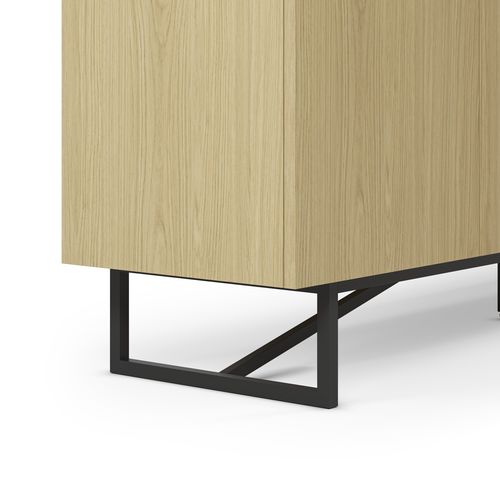 Buffet 4 portes 180 cm JILL imitation chêne