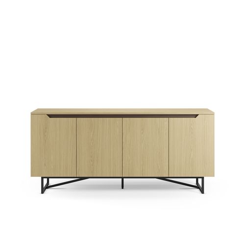 Buffet 4 portes 180 cm JILL imitation chêne