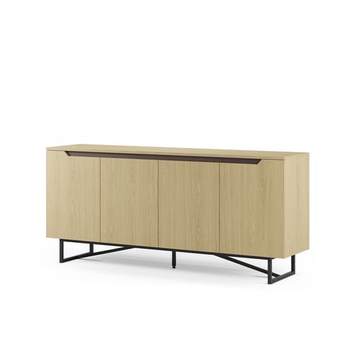 Buffet 4 portes 180 cm JILL imitation chêne