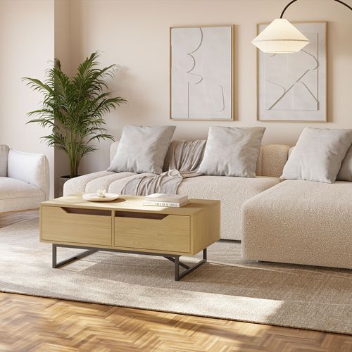 Table basse L100cm JILL imitation chêne