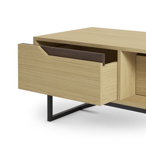 Table basse L100cm JILL imitation chêne