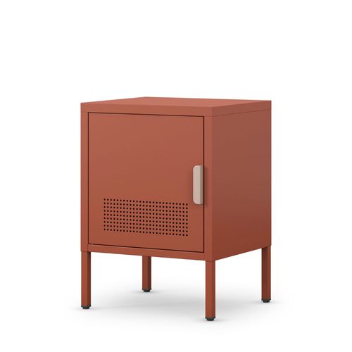 Table De Chevet 1 Porte En Métal L40cm