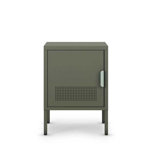 Table De Chevet 1 Porte En Métal L40cm