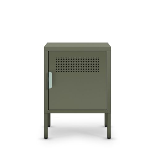 Table De Chevet 1 Porte En Métal L40cm