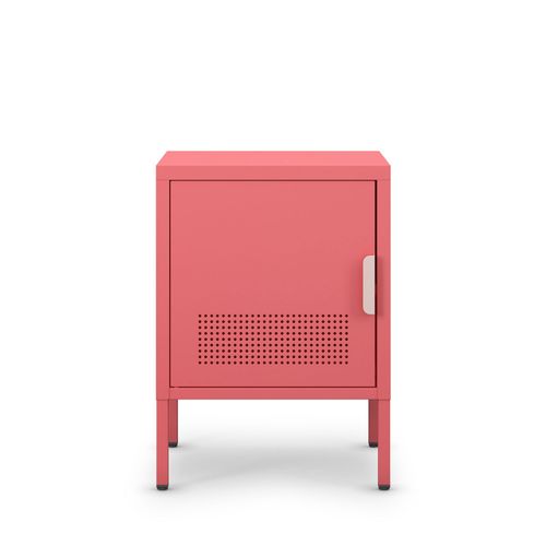 Table De Chevet 1 Porte En Métal L40cm