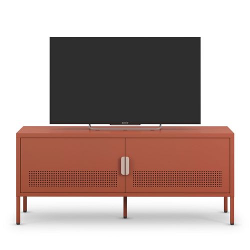 Meuble TV 2 Portes En Métal L120cm