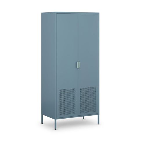 Armoire 2 Portes En Métal H180cm - Bleu