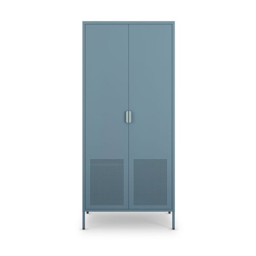 Armoire 2 Portes En Métal H180cm - Bleu
