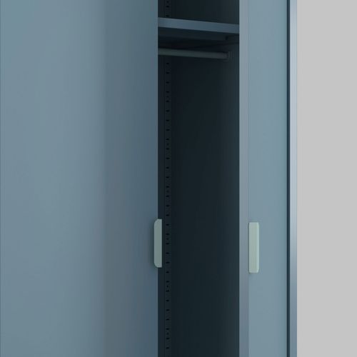 Armoire 2 Portes En Métal H180cm - Bleu
