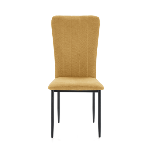 Lot De 4 Chaises En Tissu Avec Pieds En Métal L43 Cm