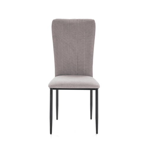 Lot De 4 Chaises En Tissu Avec Pieds En Métal L43 Cm