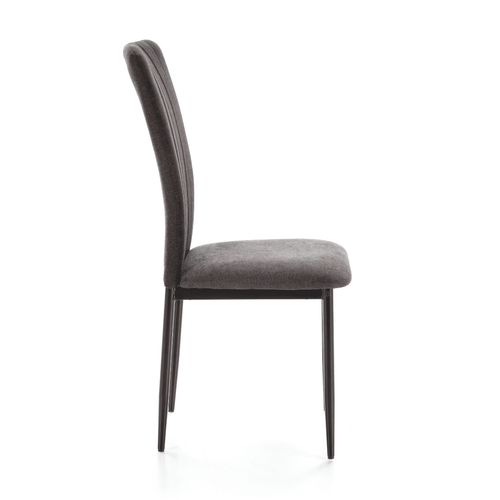 Lot De 4 Chaises En Tissu Avec Pieds En Métal L43 Cm