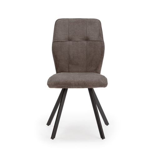 Lot De 4 Chaises En Tissu Et Pieds En Métal L47 Cm