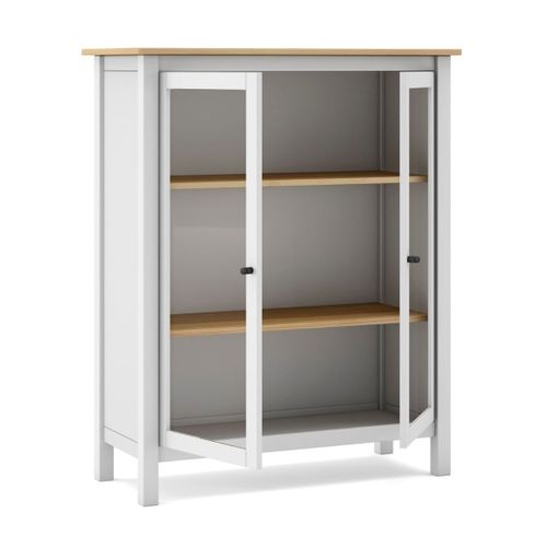 Vitrine 2 Portes Avec 2 Étagères - L90 Cm