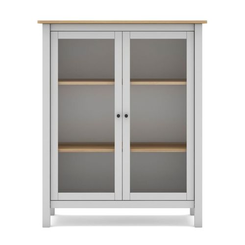 Vitrine 2 Portes Avec 2 Étagères - L90 Cm