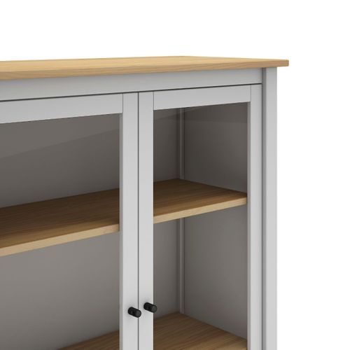 Vitrine 2 Portes Avec 2 Étagères - L90 Cm