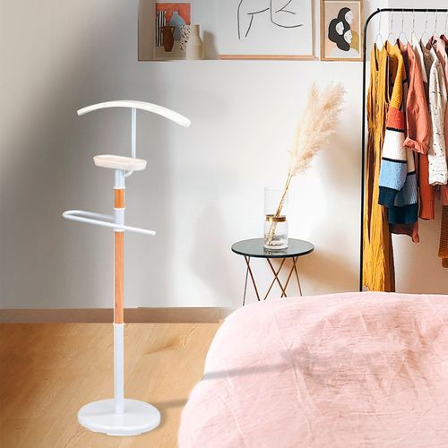 Valet De Chambre Hispanohogar Nature Chêne-blanc (110x45x28 Cm)