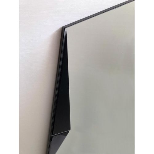 Miroir Mural Asymétrique, 120x67, Avec Des Formes Géométriques Dans Le Cadre
