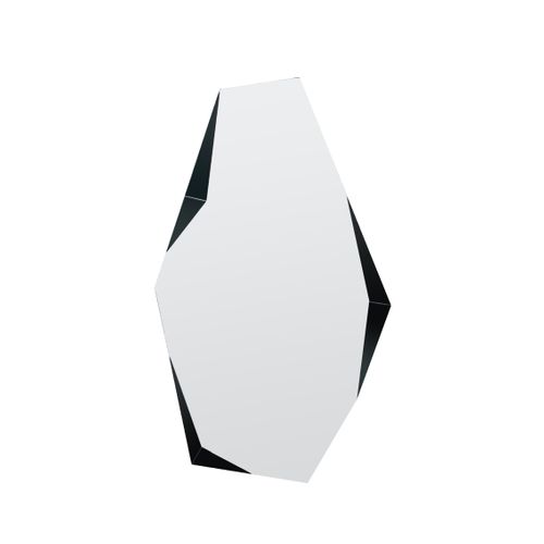 Miroir Mural Asymétrique, 120x67, Avec Des Formes Géométriques Dans Le Cadre