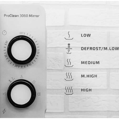 Micro-ondes 700w 20 L, Revêtement Ready2clean - ProClean 3060 Mirror