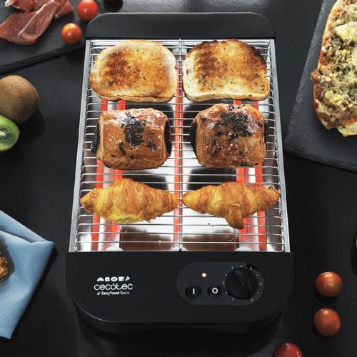 Grille-pain Plat Horizontal Turbo Easytoast Basic. 3 Résistances En Quartz, 6 Niveaux De Pui