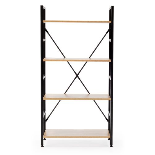 Étagère Bibliothèque Virginia Bois 4 Étagères, Pour Salle à Manger