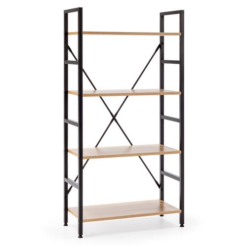 Étagère Bibliothèque Virginia Bois 4 Étagères, Pour Salle à Manger