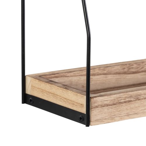 Étagère Artur à 2 Niveaux, Bois De Paulownia