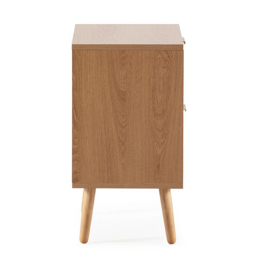 Table De Chevet Lluvia 2 Tiroirs Couleur Chêne