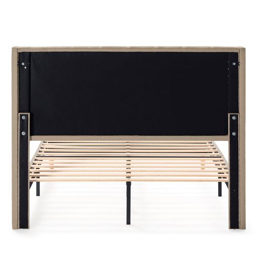 Cadre De Lit Rembourré Noelia 30 Cm, 140x190 Cm, Beige