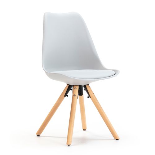 Ensemble Table 80x80 Cm Et 4 Chaises De Salle à Manger Jeff Grises