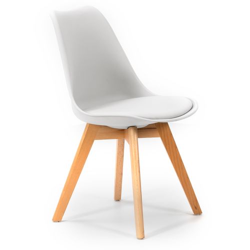 Ensemble Table 80x80 Cm Et 4 Chaises De Salle à Manger Klara Blanc