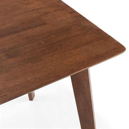 Ensemble Table 80x80 Cm Et 4 Chaises De Salle à Manger Rustic Noyer