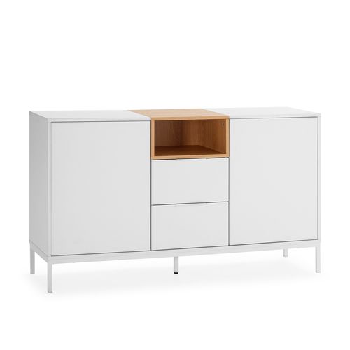 Buffet Nieve 2 Portes 2 Tiroirs Couleur Blanc