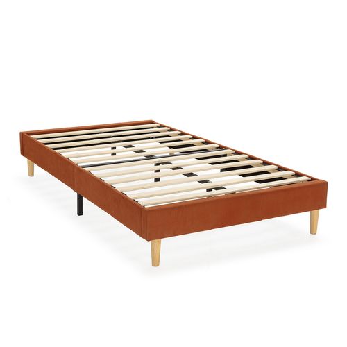 Sommier déco Bari 90x190 Cm Rouge