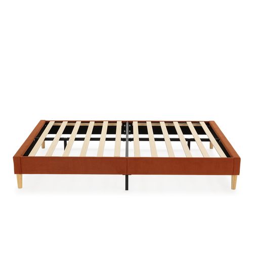 Sommier déco Bari 140x190 Cm Rouge