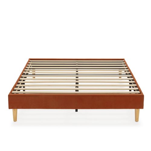 Sommier déco Bari 140x190 Cm Rouge