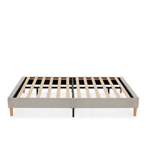 Sommier déco Bari 90x190 Cm Gris