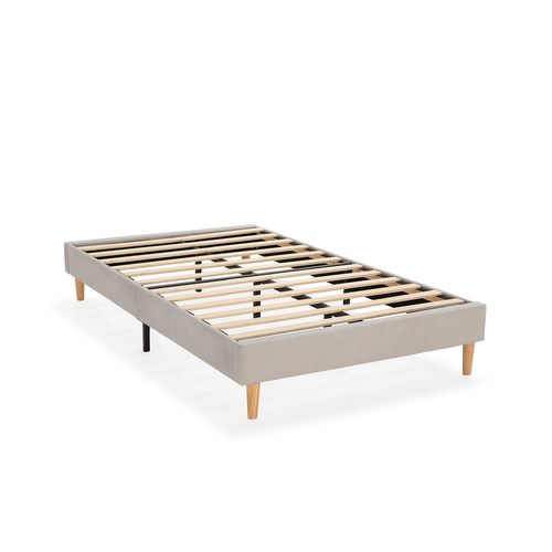 Sommier déco Bari 90x190 Cm Gris