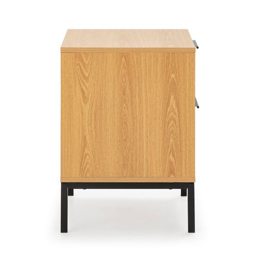 Table De Chevet Auri 2 Tiroirs Couleur Chêne