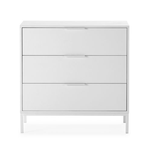 Commode Auri 3 Tiroirs Couleur Blanc
