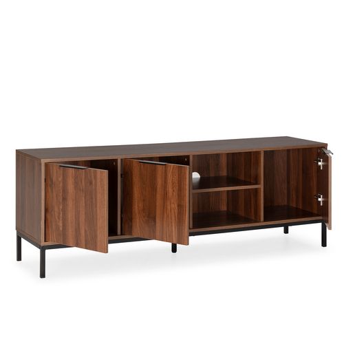 Meuble TV Auri 3 Portes Couleur Noyer