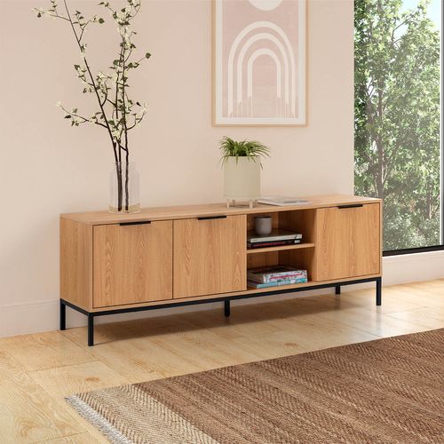 Meuble TV Auri 3 Portes Couleur Chêne