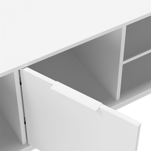 Meuble TV Auri 3 Portes Couleur Blanc