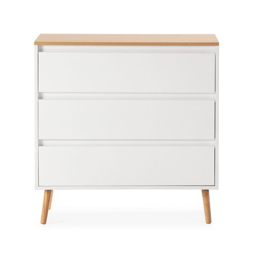 Commode Desi 3 Tiroirs Couleur Blanc