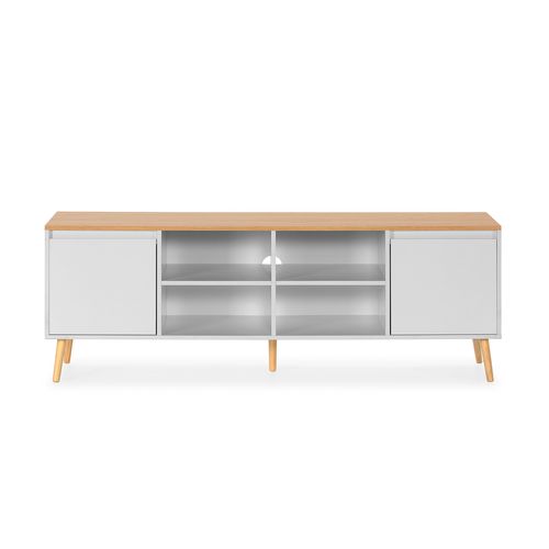 Meuble TV Desi 2 Portes Couleur Blanc