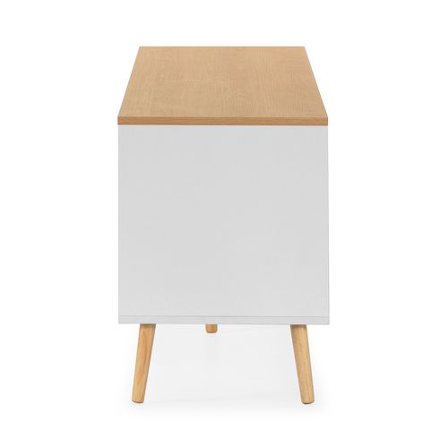 Meuble TV Desi 2 Portes Couleur Blanc